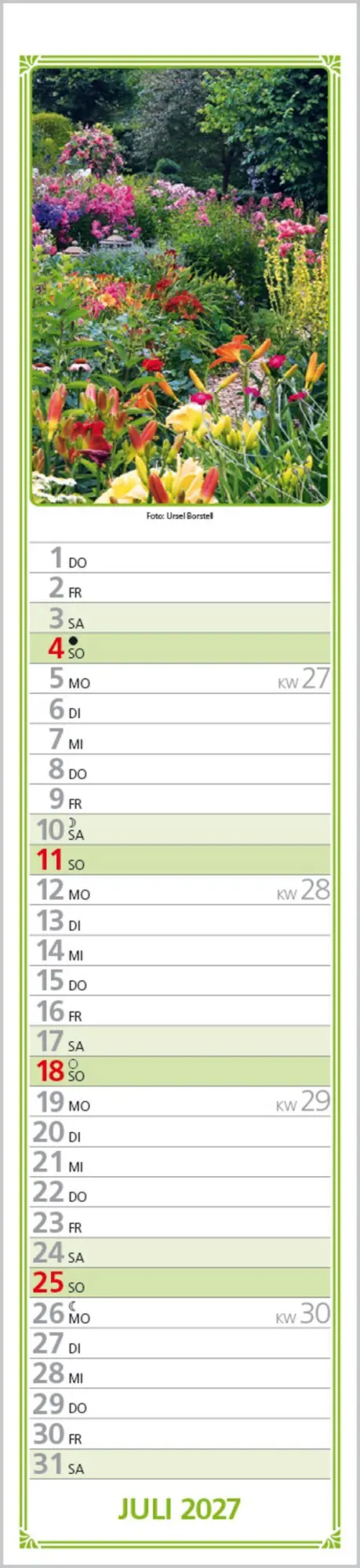 Bild: 9783819301261 | Rudis Gartenplaner 2027 | Langplaner | Verlag Korsch | Kalender | 2027