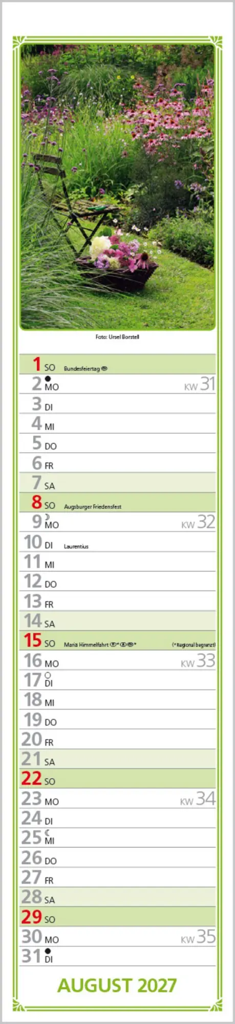 Bild: 9783819301261 | Rudis Gartenplaner 2027 | Langplaner | Verlag Korsch | Kalender | 2027
