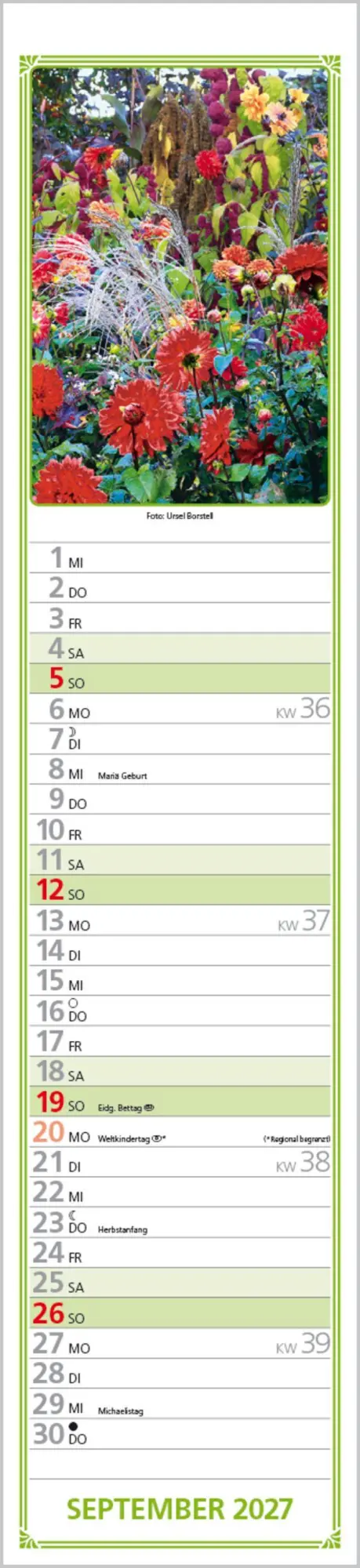 Bild: 9783819301261 | Rudis Gartenplaner 2027 | Langplaner | Verlag Korsch | Kalender | 2027