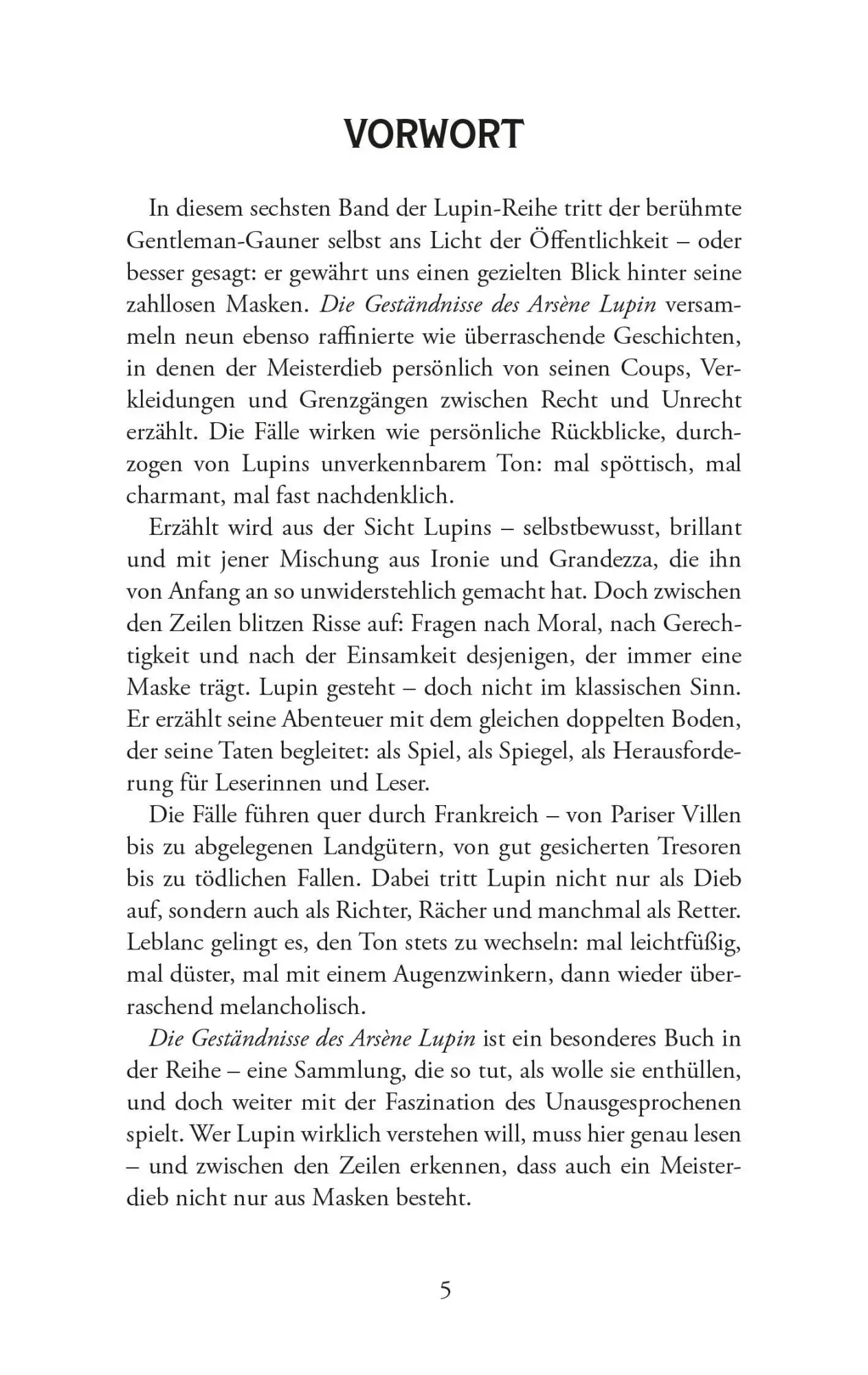 Bild: 9783965451261 | Die Geständnisse des Arsène Lupin. Gaunergeschichten. Maurice Leblanc