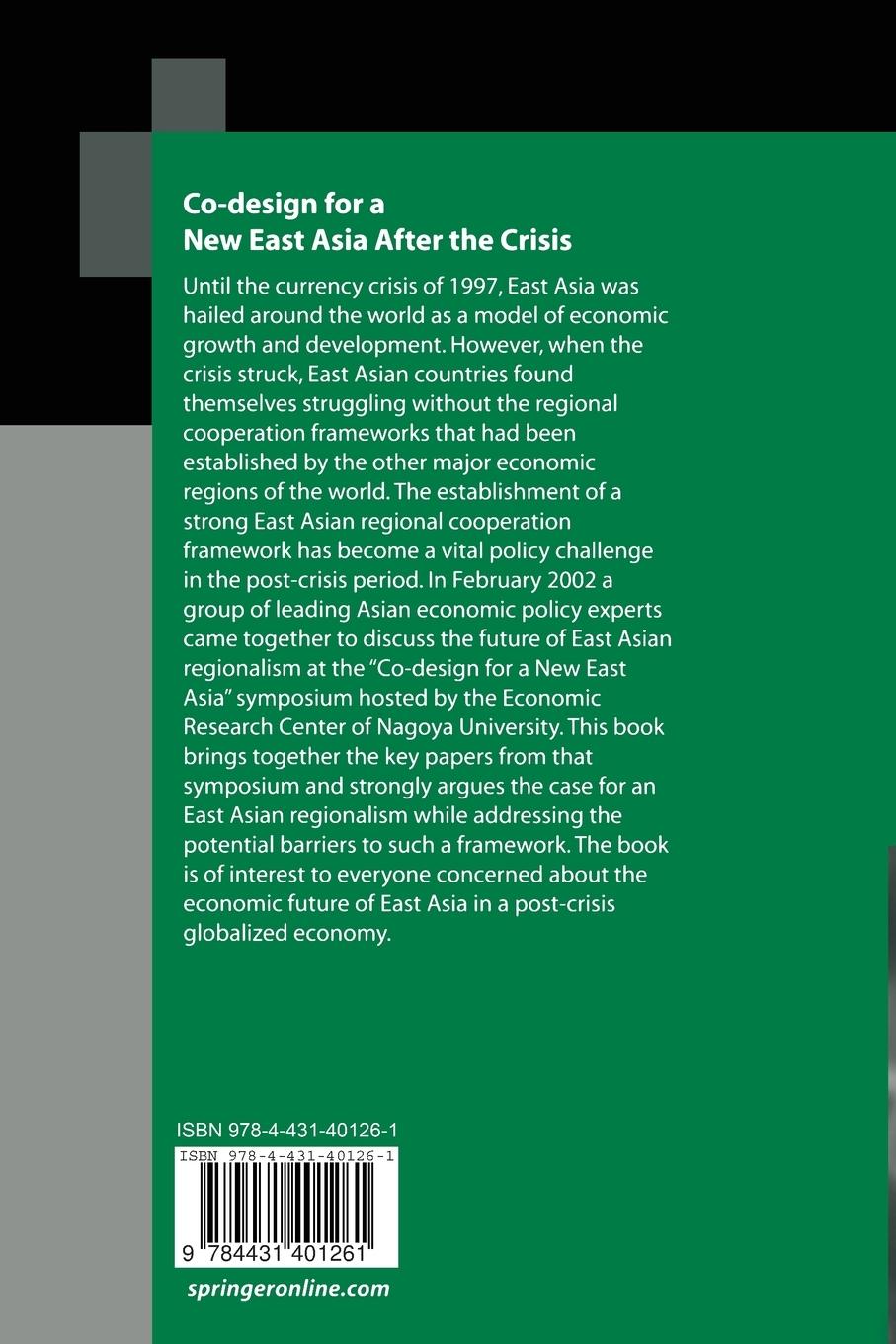 Rückseite: 9784431401261 | Co-design for a New East Asia After the Crisis | Y. -H. Kim (u. a.)