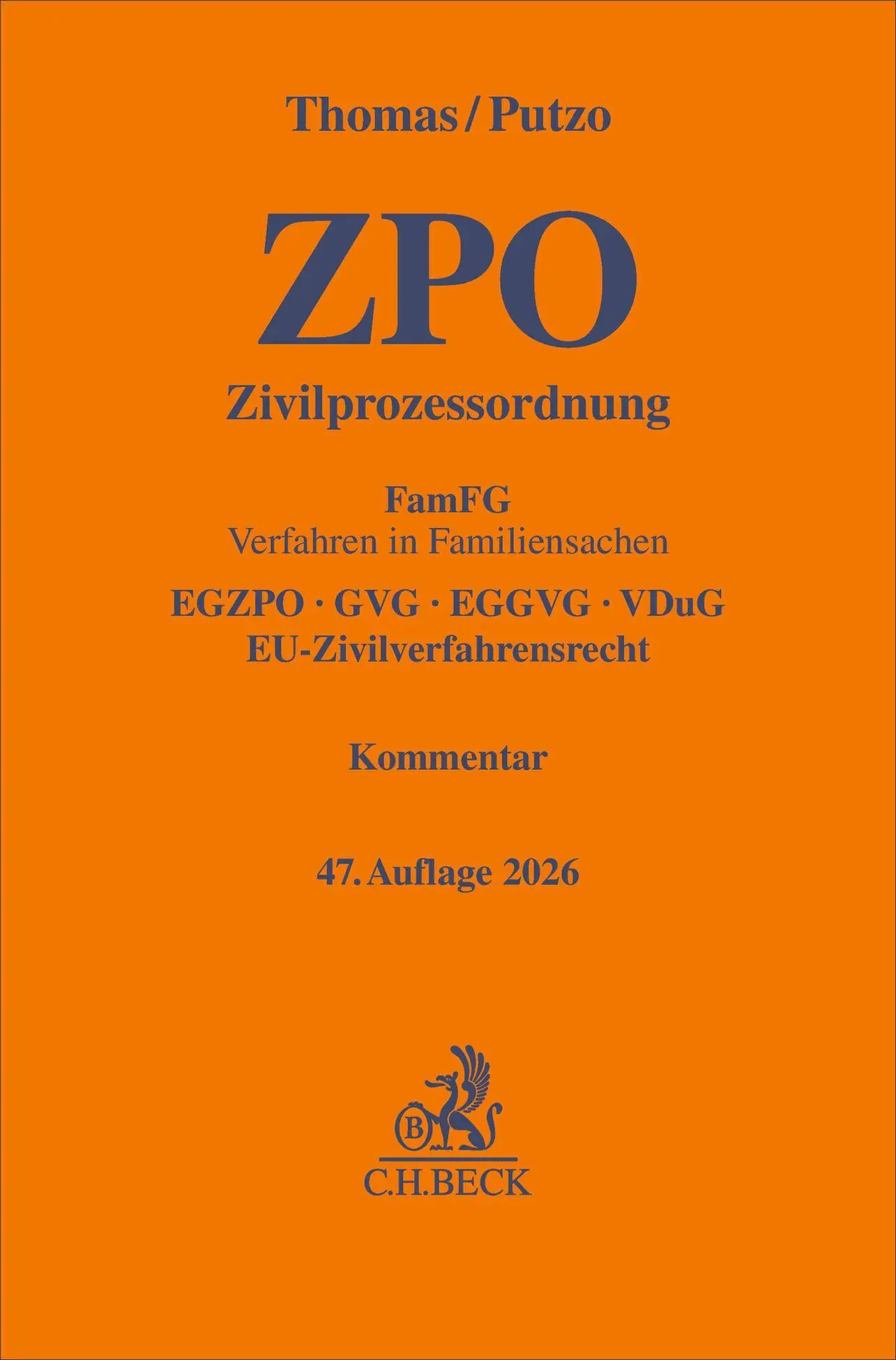 Cover: 9783406841361 | Zivilprozessordnung. ZPO | Heinz Thomas (u. a.) | Buch | L | Deutsch