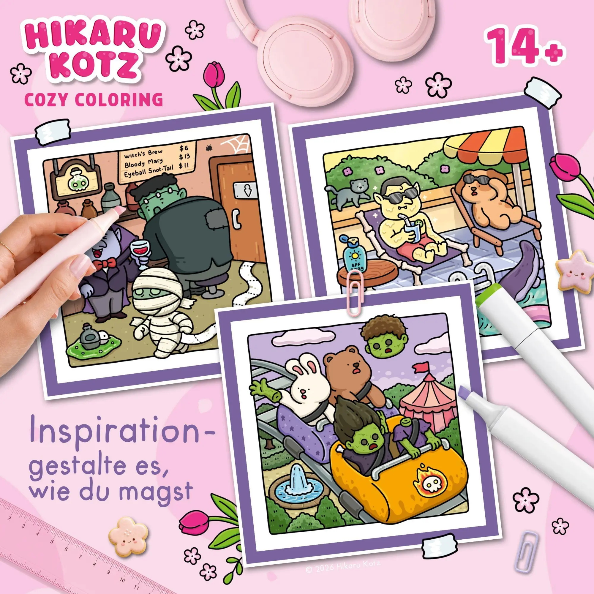 Bild: 9783473481361 | Cozy Coloring - Silly Spooky | Hikaru Kotz | Taschenbuch | 80 S.