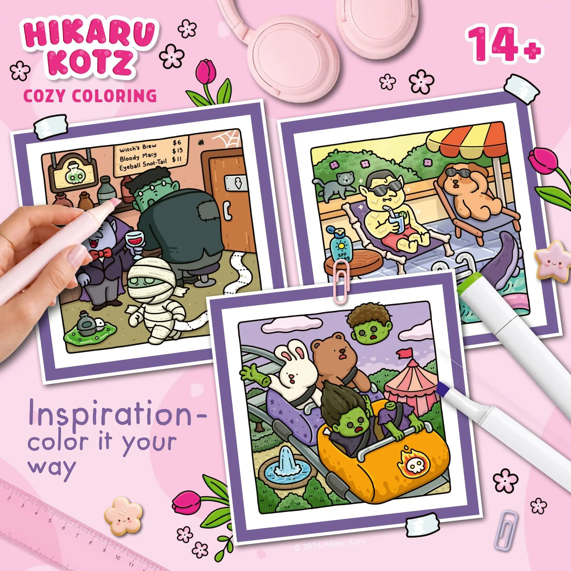 Bild: 9783473481361 | Cozy Coloring - Silly Spooky | Hikaru Kotz | Taschenbuch | 80 S.
