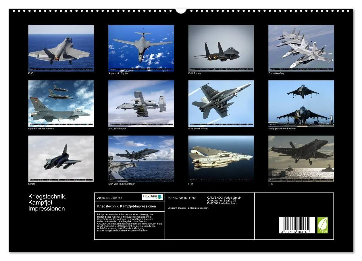 Bild: 9783516041361 | Kriegstechnik. Kampfjet-Impressionen (hochwertiger Premium...