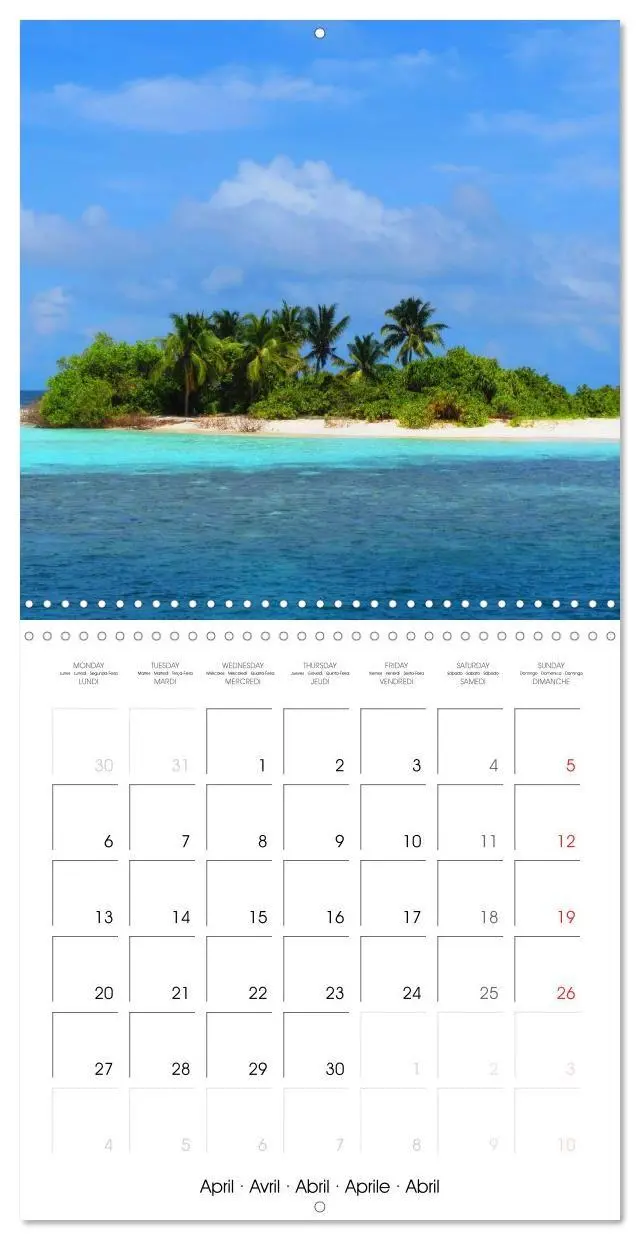 Bild: 9783516591361 | Maldives - Sun, water and beach (Wall Calendar 2026 12 × 12 Inch)...