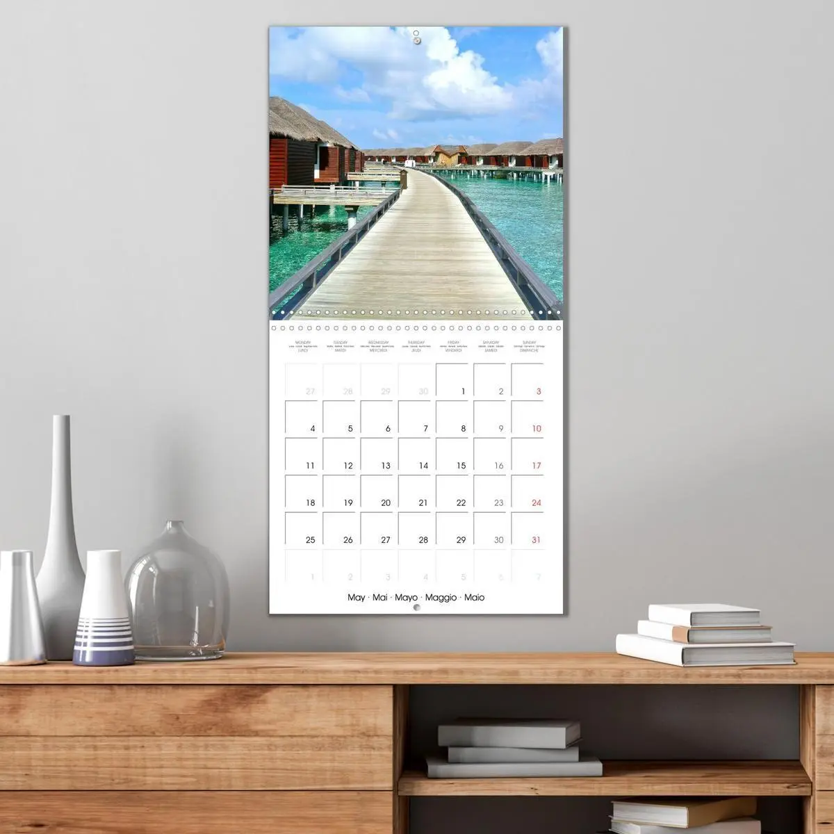 Bild: 9783516591361 | Maldives - Sun, water and beach (Wall Calendar 2026 12 × 12 Inch)...