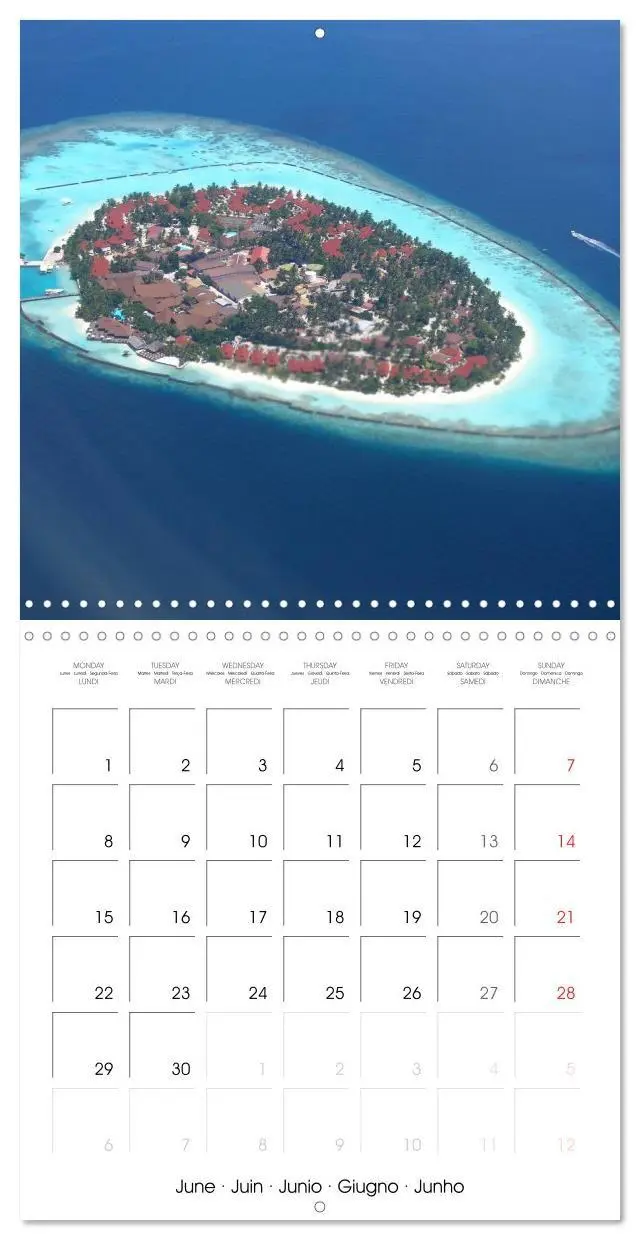 Bild: 9783516591361 | Maldives - Sun, water and beach (Wall Calendar 2026 12 × 12 Inch)...