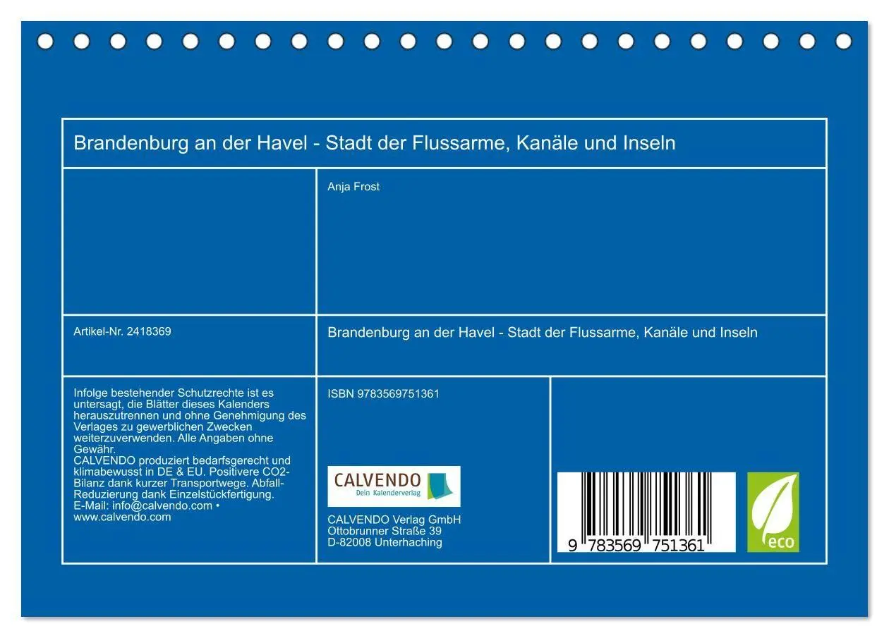 Bild: 9783569751361 | Brandenburg an der Havel - Stadt der Flussarme, Kanäle und Inseln...