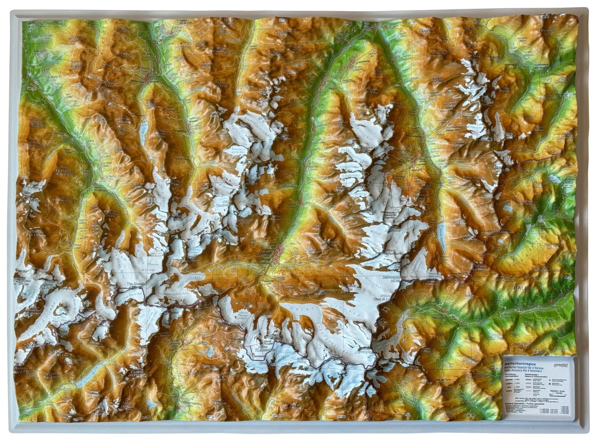 Cover: 4251405901461 | Relief Matterhornregion klein 1:150.000 | André Markgraf (u. a.)