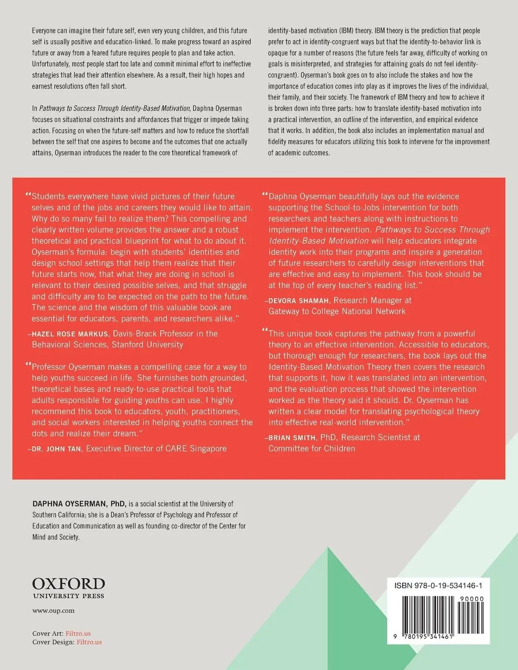 Rückseite: 9780195341461 | Pathways to Success Through Identity-Based Motivation | Oyserman