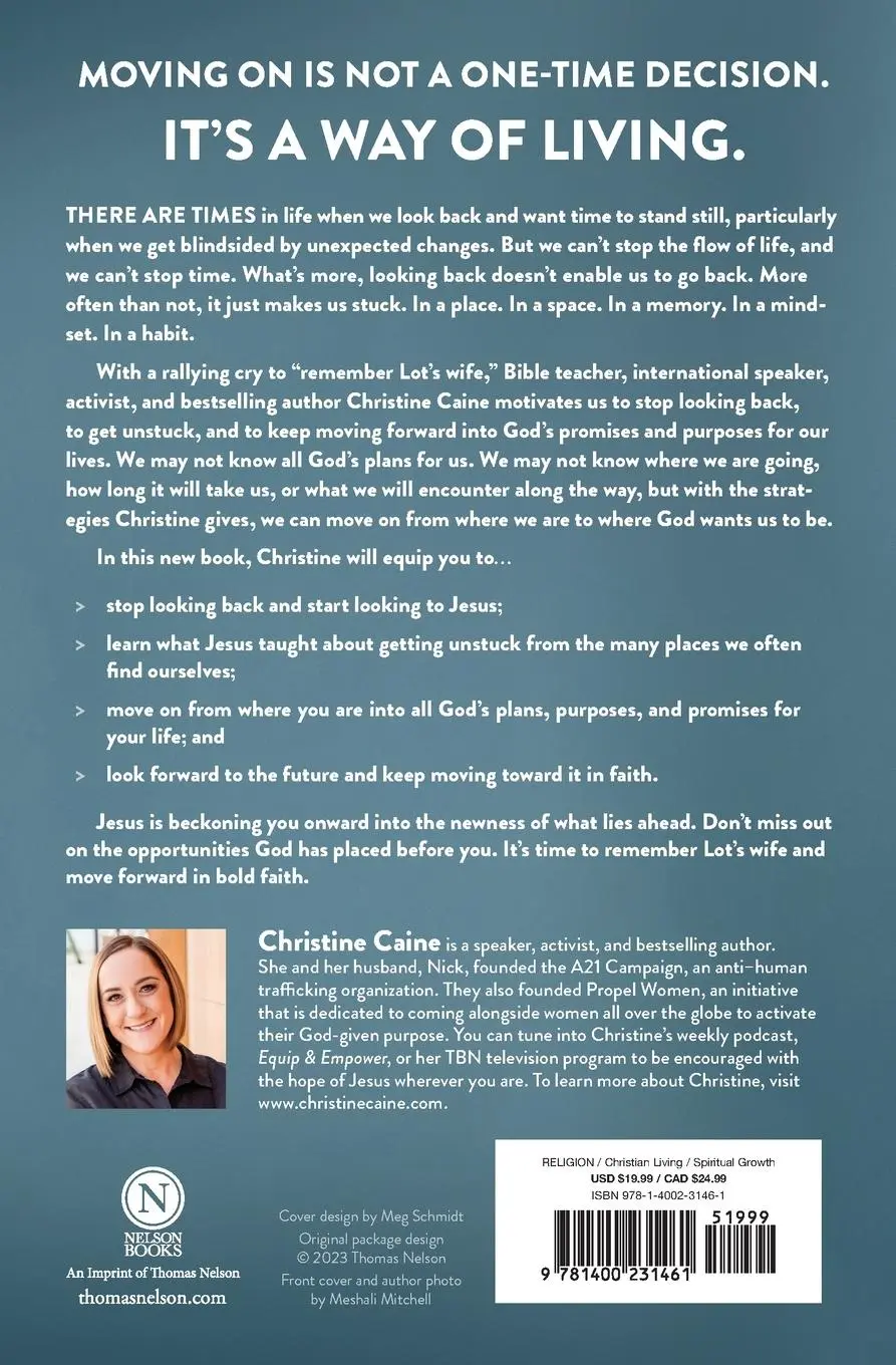 Rückseite: 9781400231461 | Don't Look Back | Christine Caine | Taschenbuch | Englisch | 2023