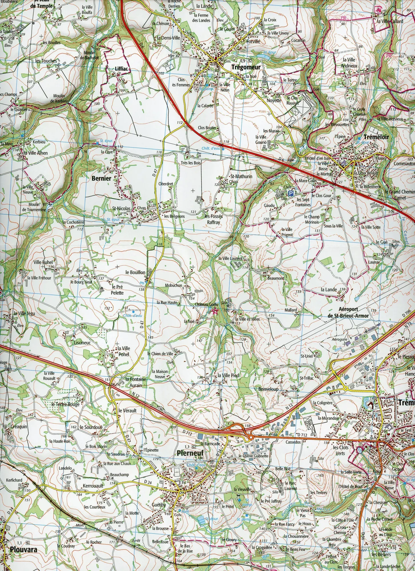 Bild: 9782758551461 | 0916OT St-Brieuc | (Land-)Karte | IGN Topographische Wanderkarten