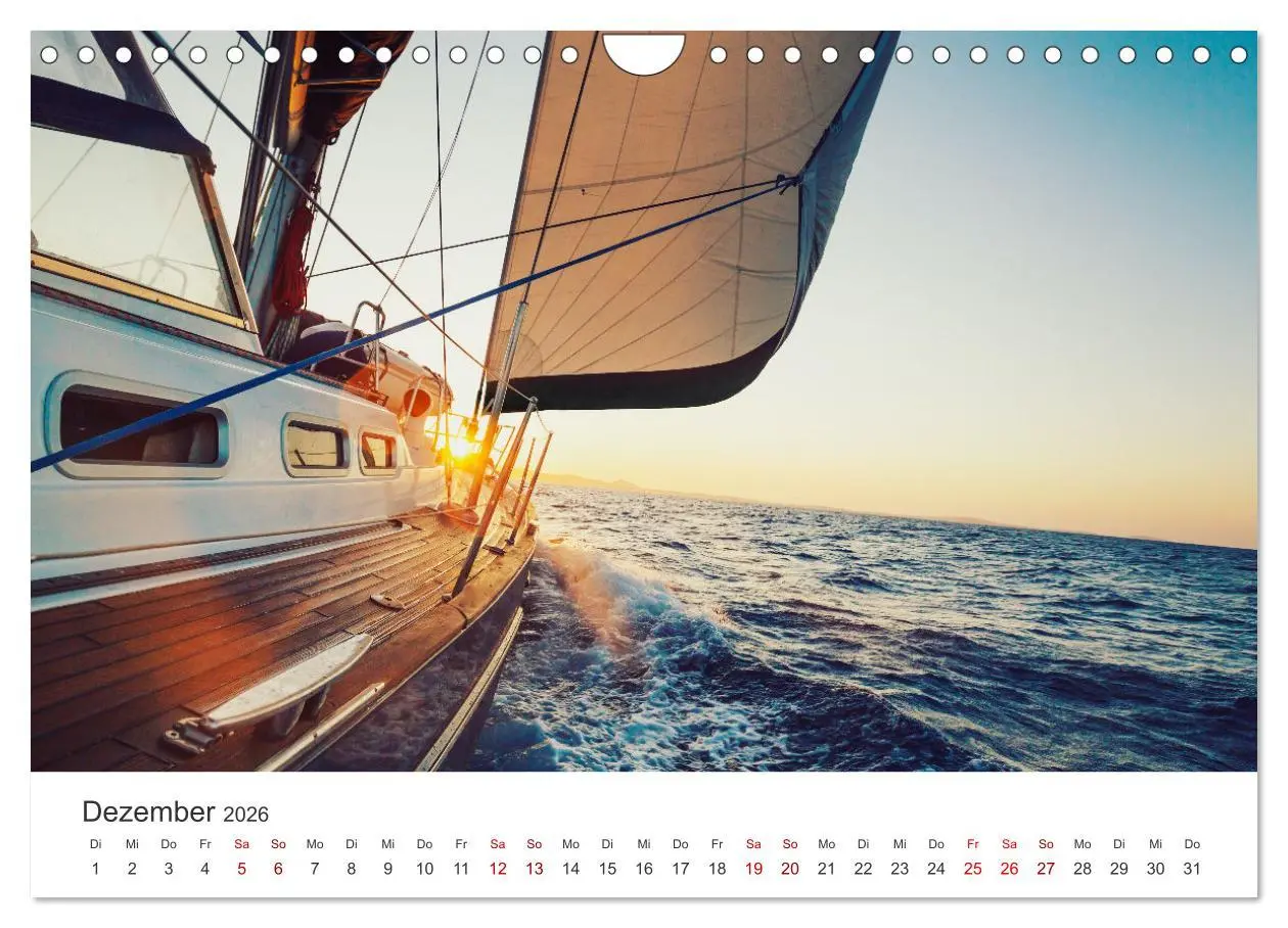 Bild: 9783457561461 | Segeln - Die Freiheit genießen. (Wandkalender 2026 DIN A4 quer),...
