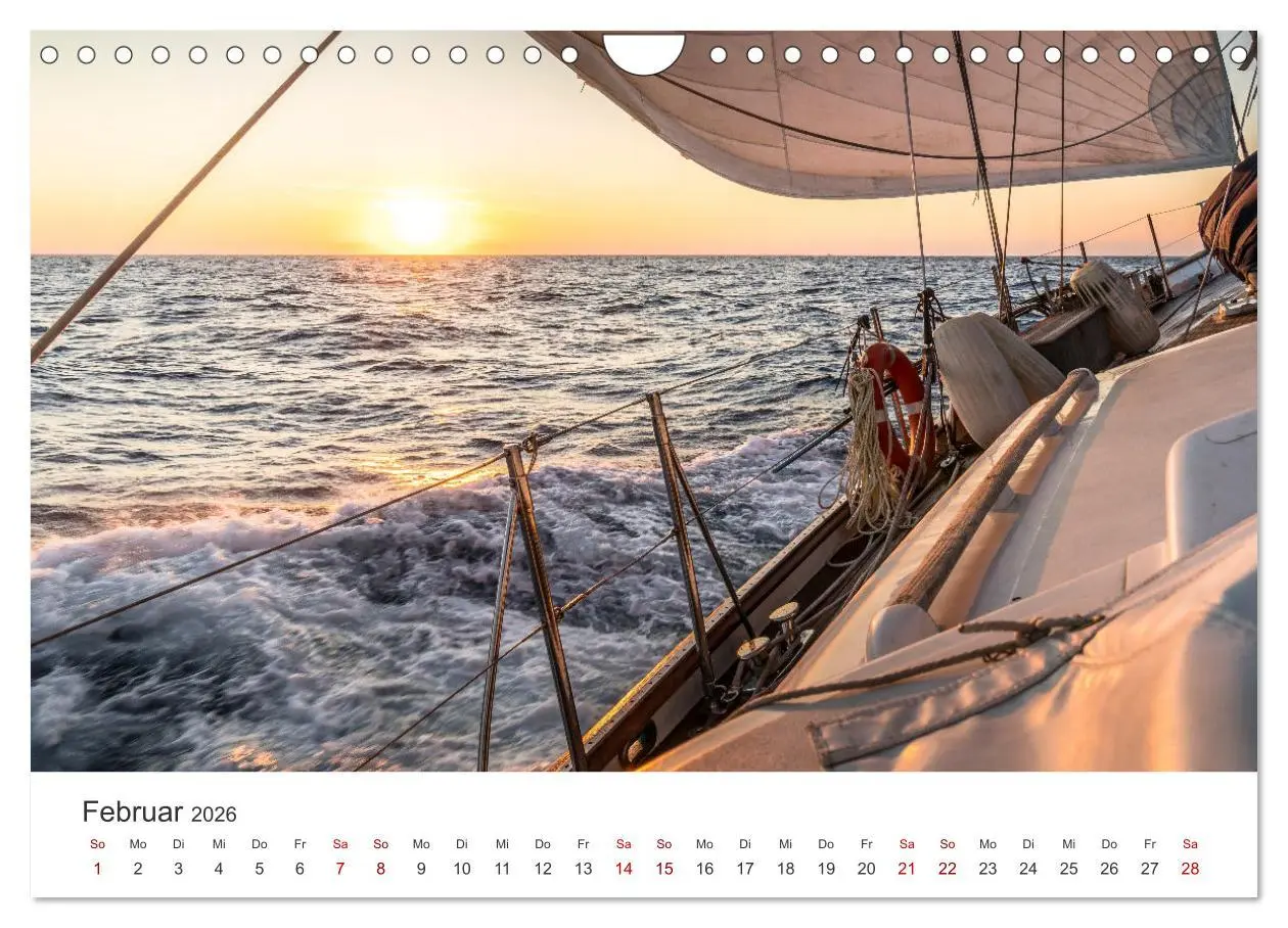 Bild: 9783457561461 | Segeln - Die Freiheit genießen. (Wandkalender 2026 DIN A4 quer),...