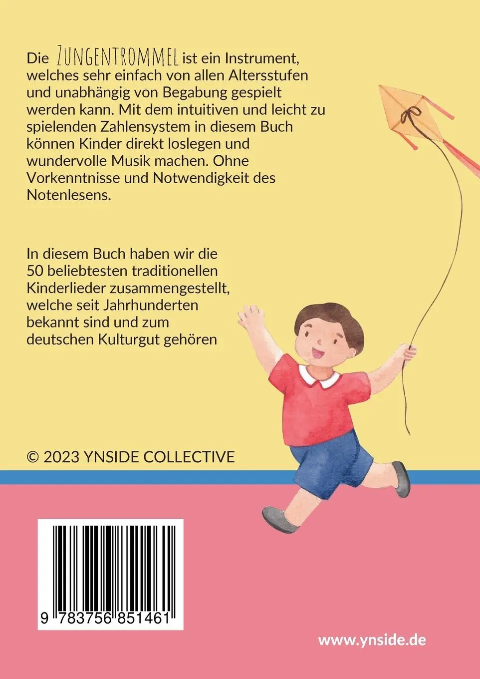 Rückseite: 9783756851461 | Zungentrommel Musikbuch: 50 Deutsche Kinderlieder - spielen nach...