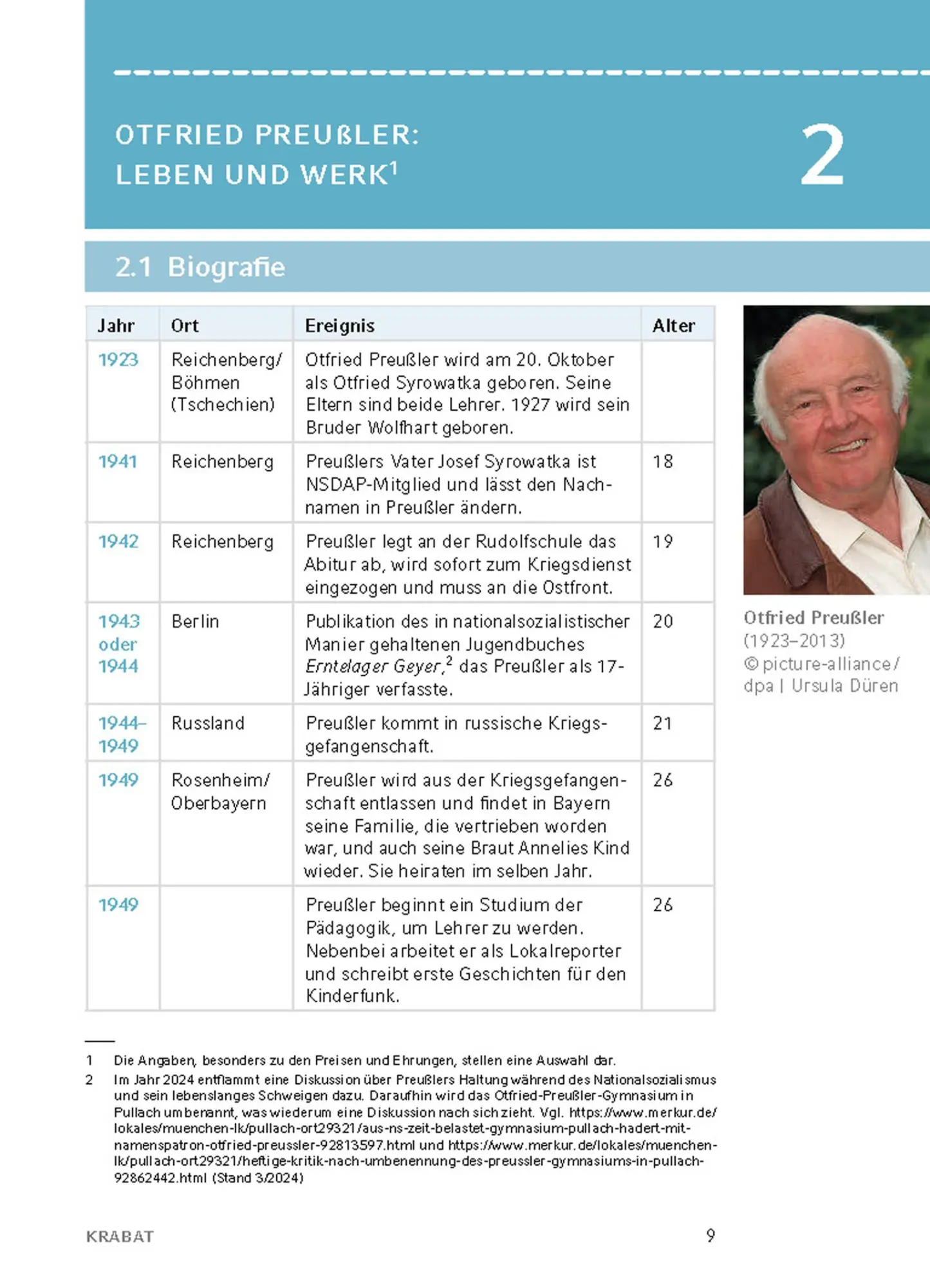 Bild: 9783804431461 | Krabat von Otfried Preußler - Textanalyse und Interpretation | Buch