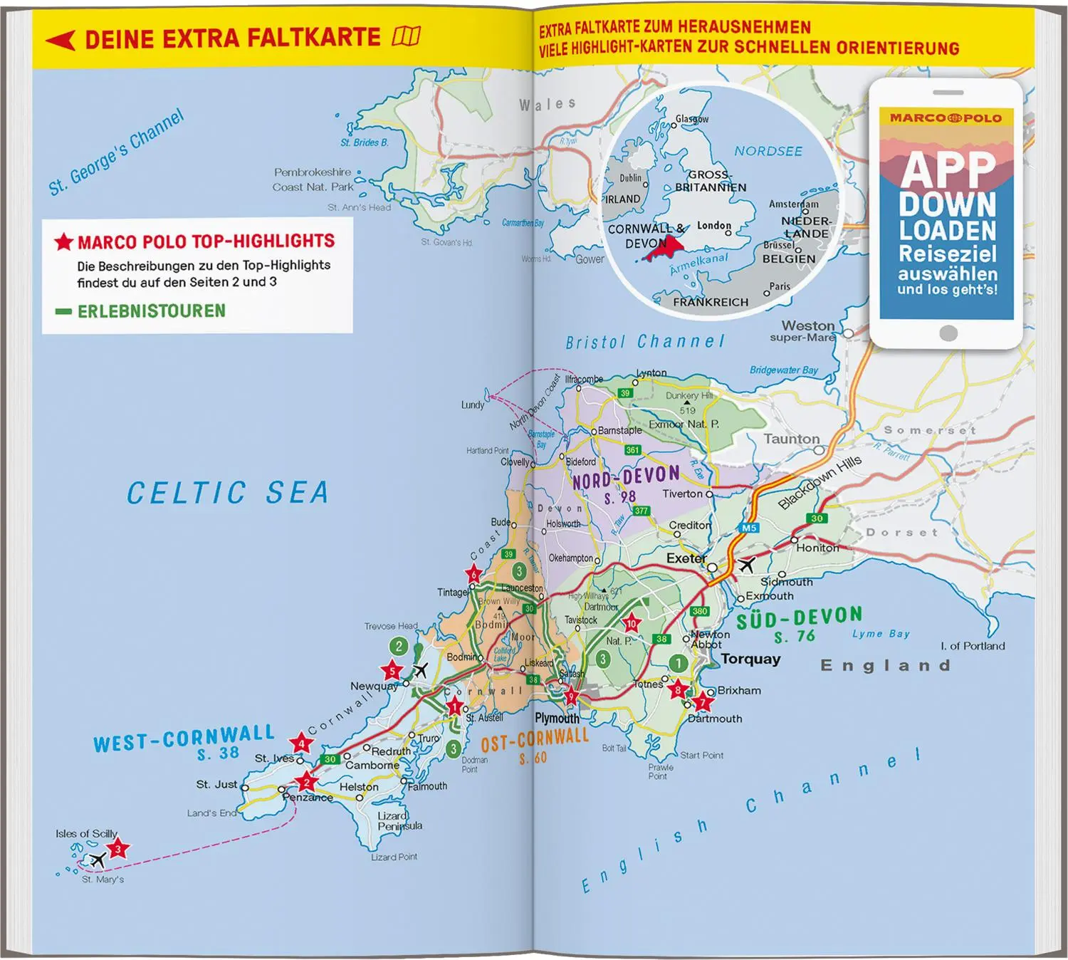 Bild: 9783829731461 | MARCO POLO Reiseführer Cornwall &amp; Devon | Michael Pohl | Taschenbuch