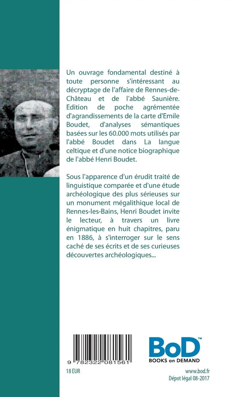 Rückseite: 9782322081561 | La vraie langue celtique et le Cromleck de Rennes-les-Bains | Buch