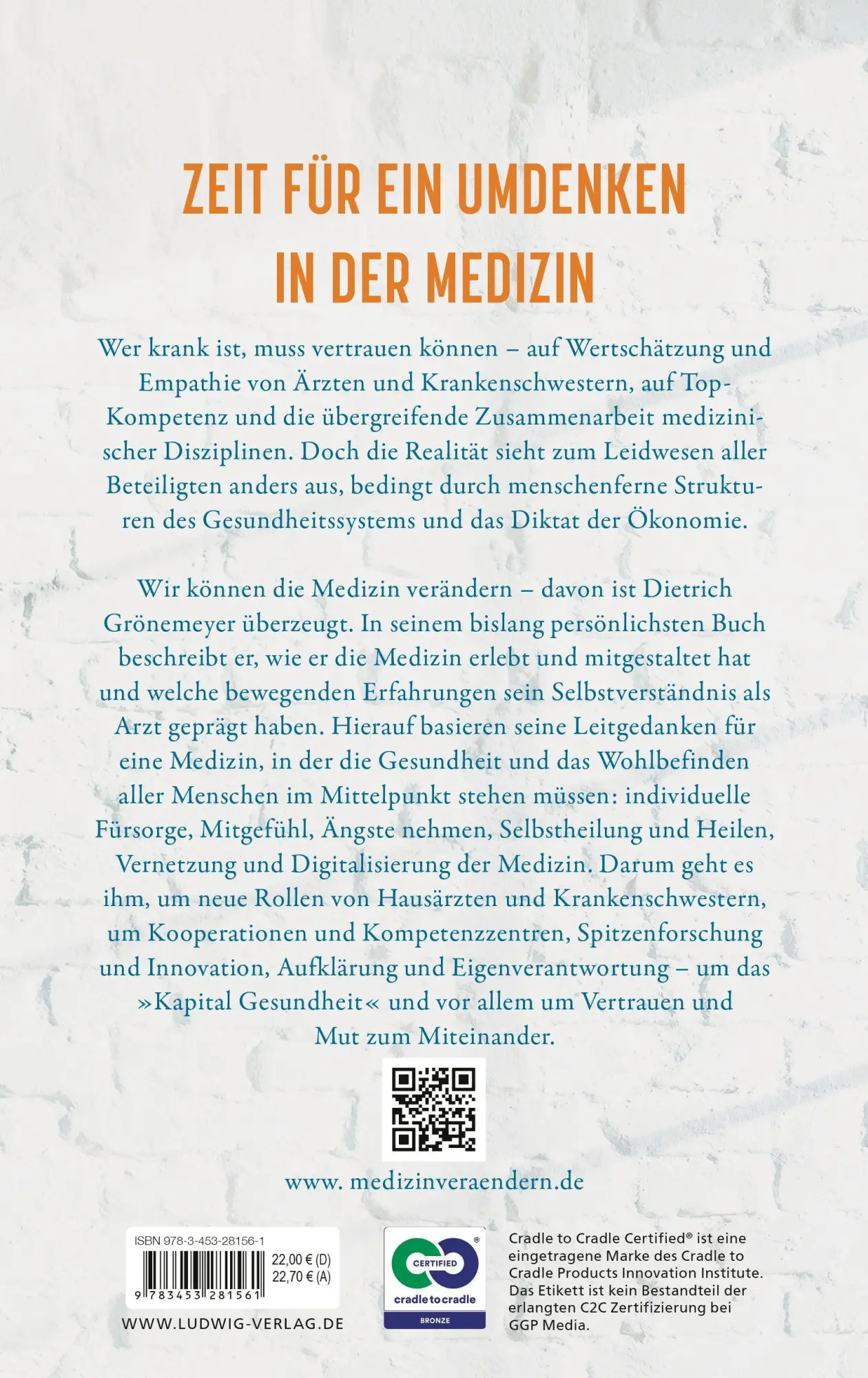 Bild: 9783453281561 | Medizin verändern | Dietrich Grönemeyer | Buch | 288 S. | Deutsch