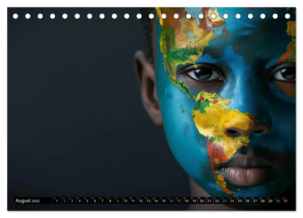 Bild: 9783457171561 | Faszination Bodypainting (Tischkalender 2025 DIN A5 quer), CALVENDO...