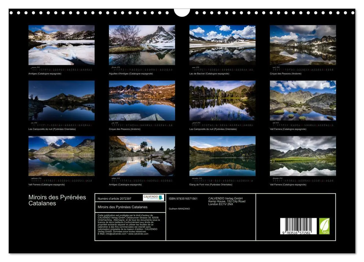 Bild: 9783516571561 | Miroirs des Pyrénées Catalanes (Calendrier mural 2026 DIN A3...
