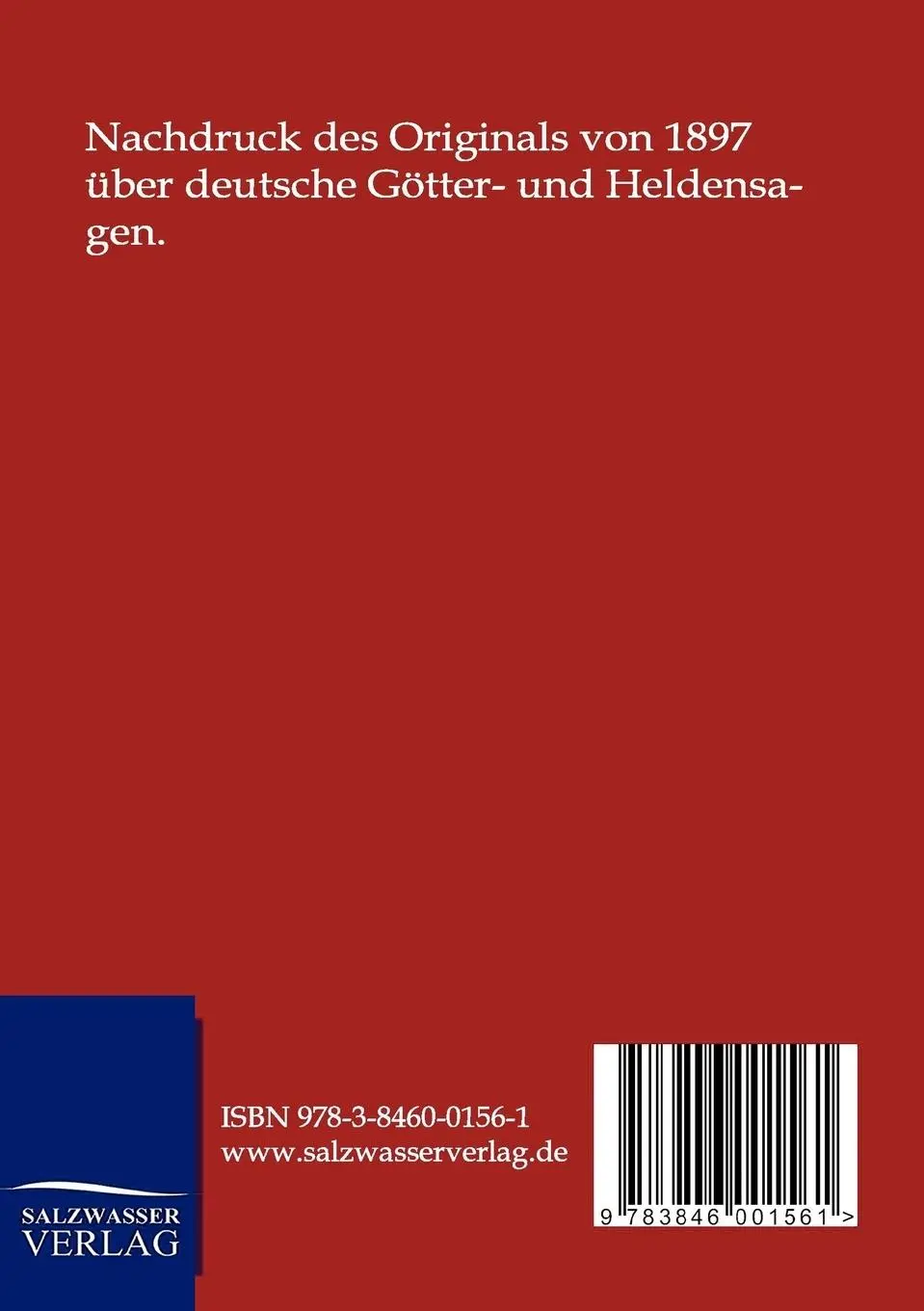 Rückseite: 9783846001561 | Deutsche Götter- und Heldensagen | Hermine Möbius | Taschenbuch | 2012