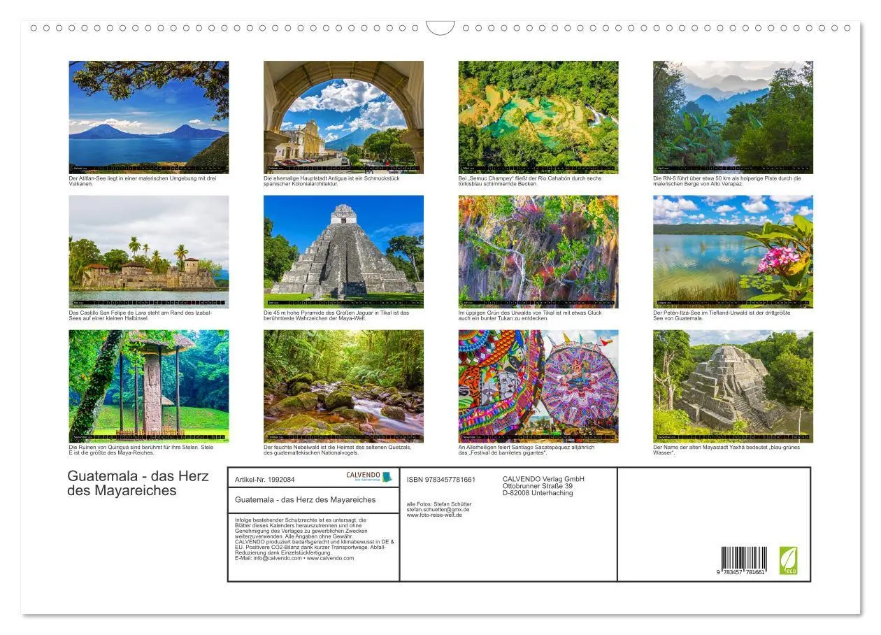 Bild: 9783457781661 | Guatemala - das Herz des Mayareiches (Wandkalender 2026 DIN A2...