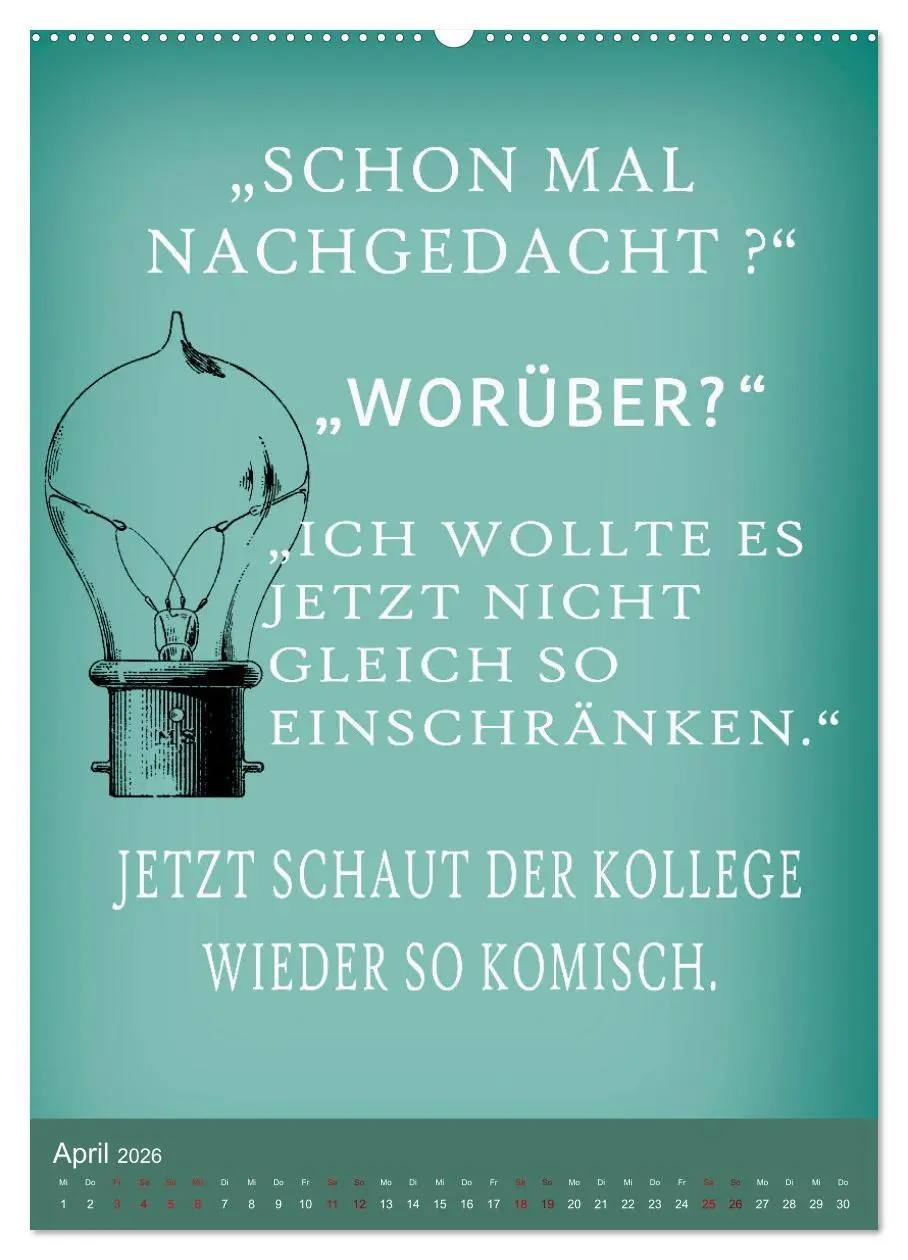 Bild: 9783516251661 | Büro und so ... (hochwertiger Premium Wandkalender 2026 DIN A2...