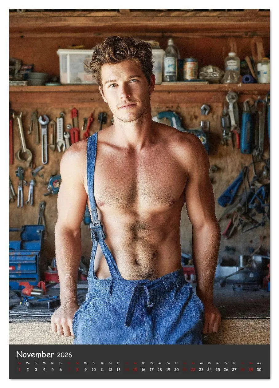Bild: 9783516621761 | Schrauberträume - Sexy Männer zwischen Motoren und Öl (Wandkalender...
