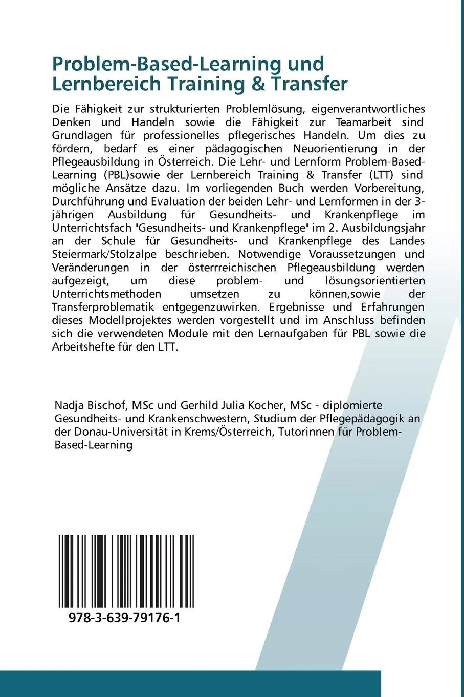 Rückseite: 9783639791761 | Problem-Based-Learning und Lernbereich Training &amp; Transfer | Buch