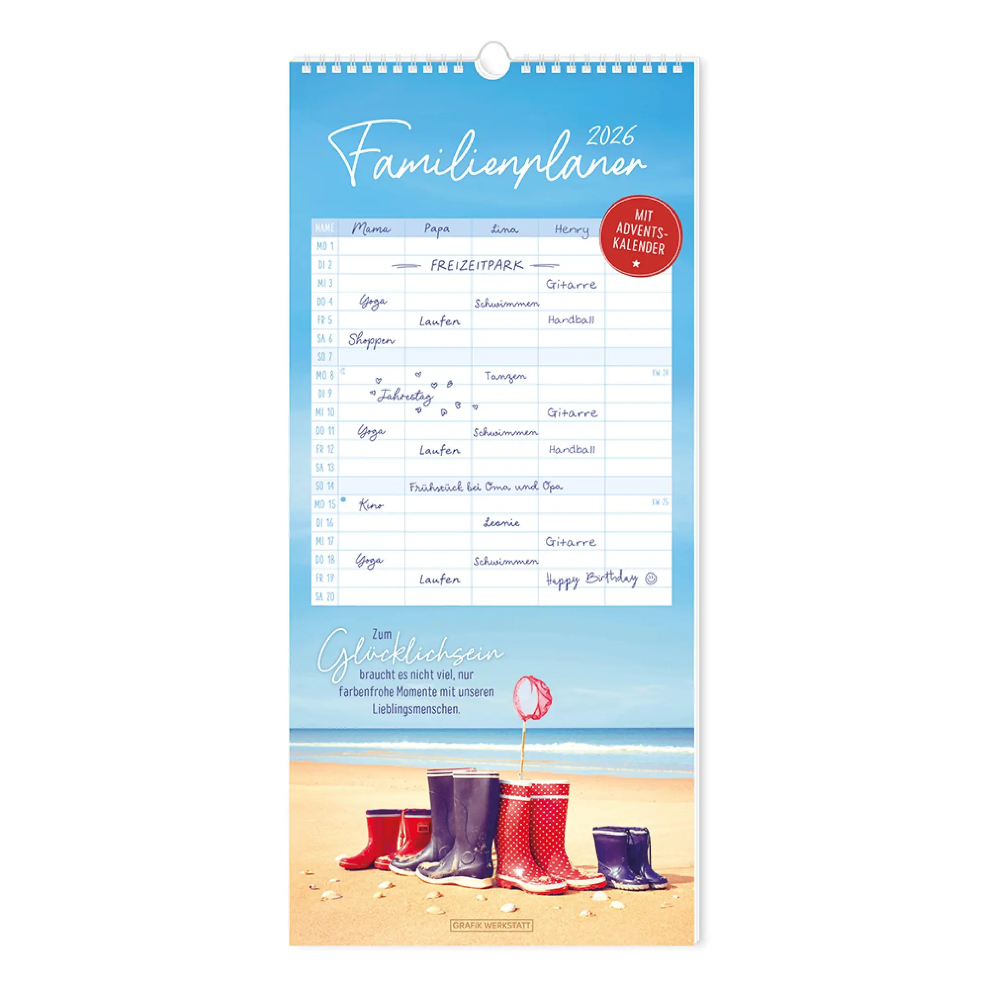 Cover: 9783986361761 | Familienplaner 2026 Classic | Familienplaner | Original | Kalender Cover: 9783986361761 | Familienplaner 2026 Classic | Familienplaner | Original | Kalender