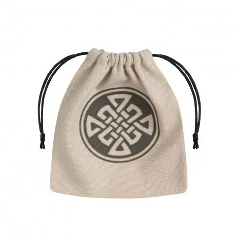 Cover: 5907814951861 | Celtic Beige &amp; black Dice Bag | Dice Bag | QWOCEL01 | Q-Workshop