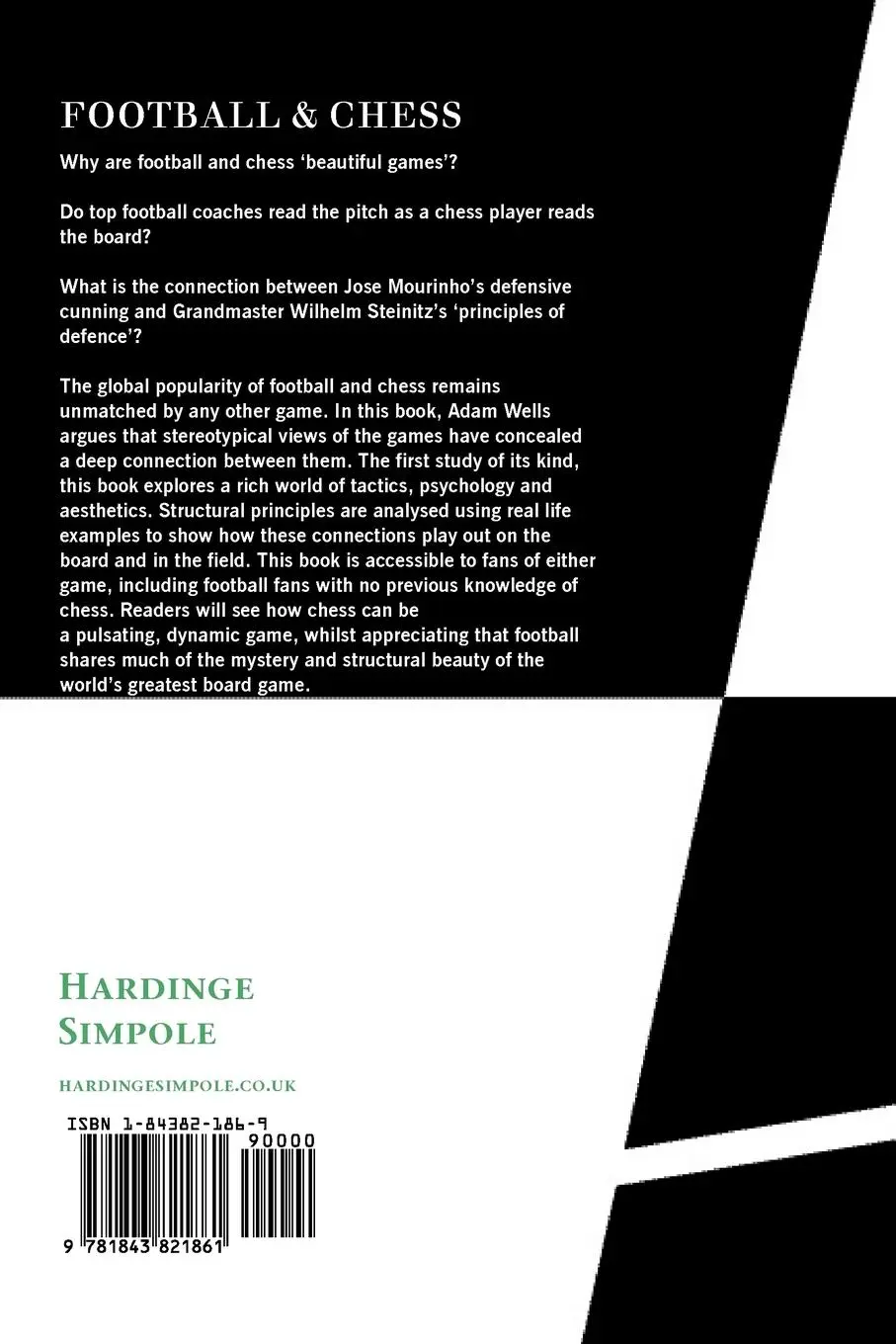 Rückseite: 9781843821861 | Football and Chess | Tactics Strategy Beauty | Adam Wells | Buch