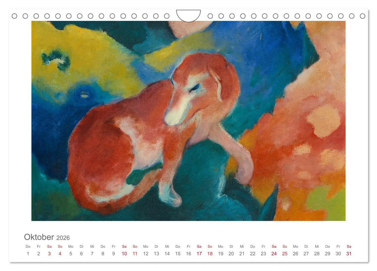 Bild: 9783457831861 | Franz Marc 2026 (Wandkalender 2026 DIN A4 quer), CALVENDO...
