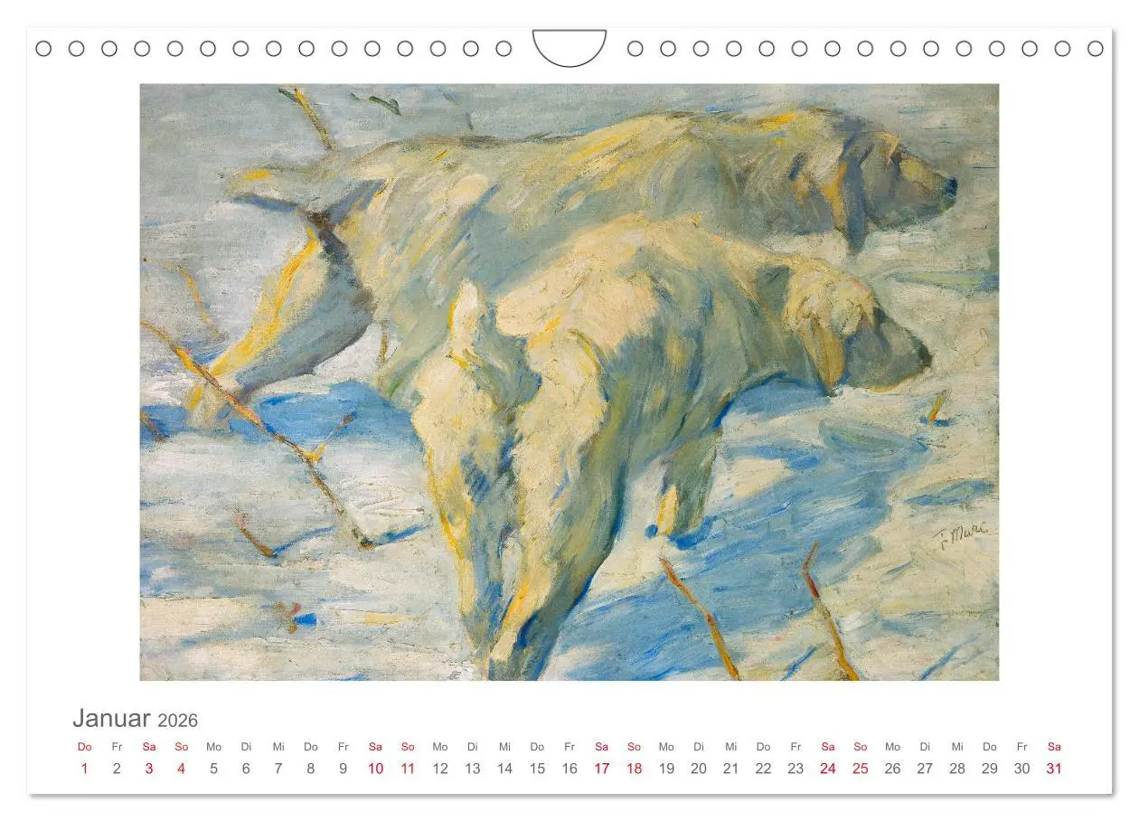 Bild: 9783457831861 | Franz Marc 2026 (Wandkalender 2026 DIN A4 quer), CALVENDO...