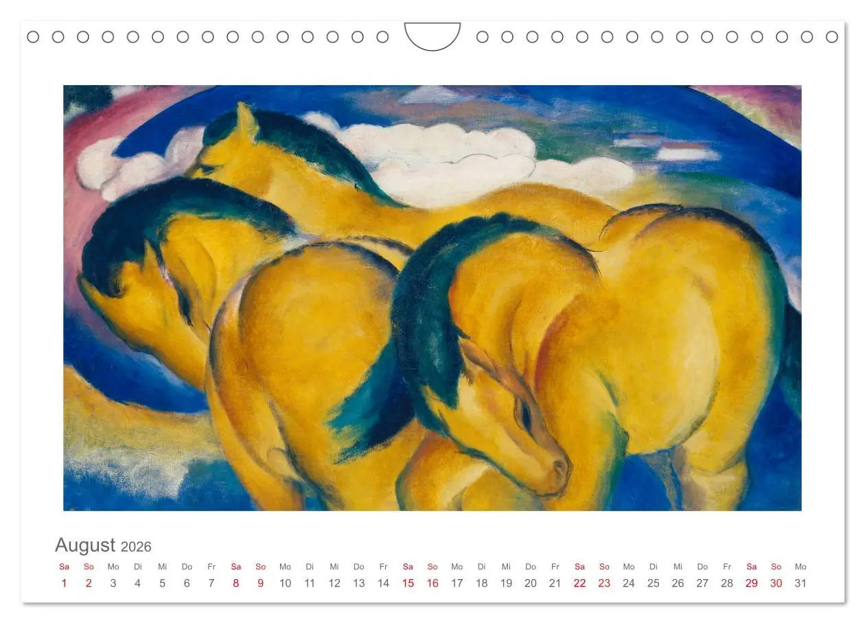 Bild: 9783457831861 | Franz Marc 2026 (Wandkalender 2026 DIN A4 quer), CALVENDO...
