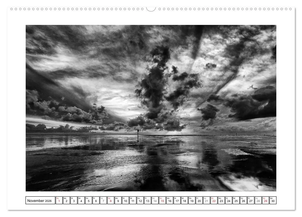 Bild: 9783516091861 | Am Strand von St. Peter-Ording SCHWARZ-WEISS (hochwertiger Premium...