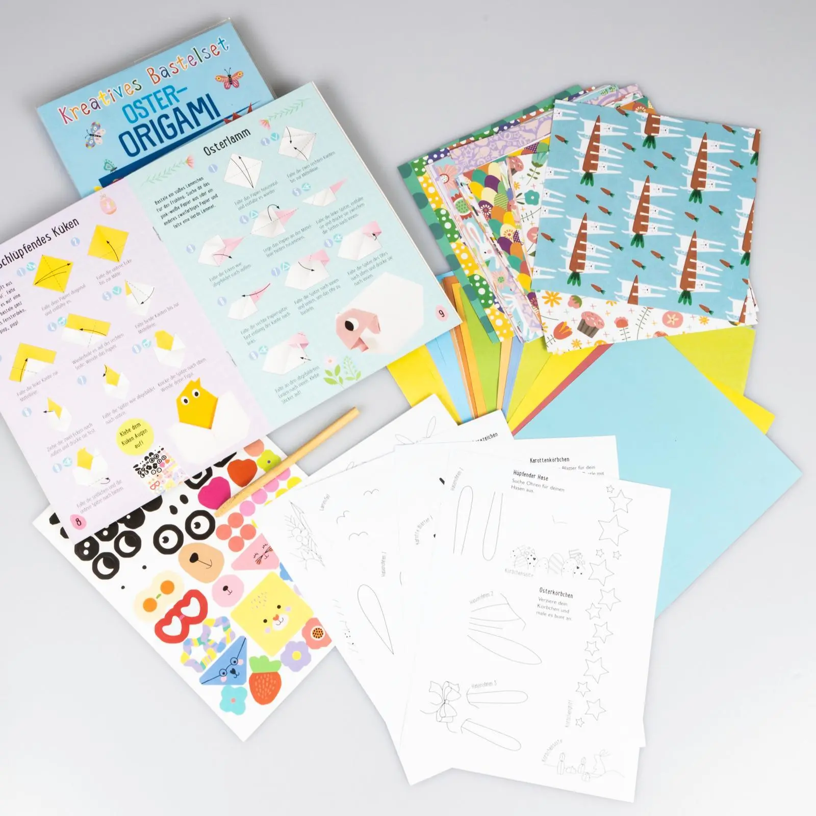 Bild: 9783551191861 | Bastelset für Kinder: Kreatives Bastelset: Oster-Origami | Poitier