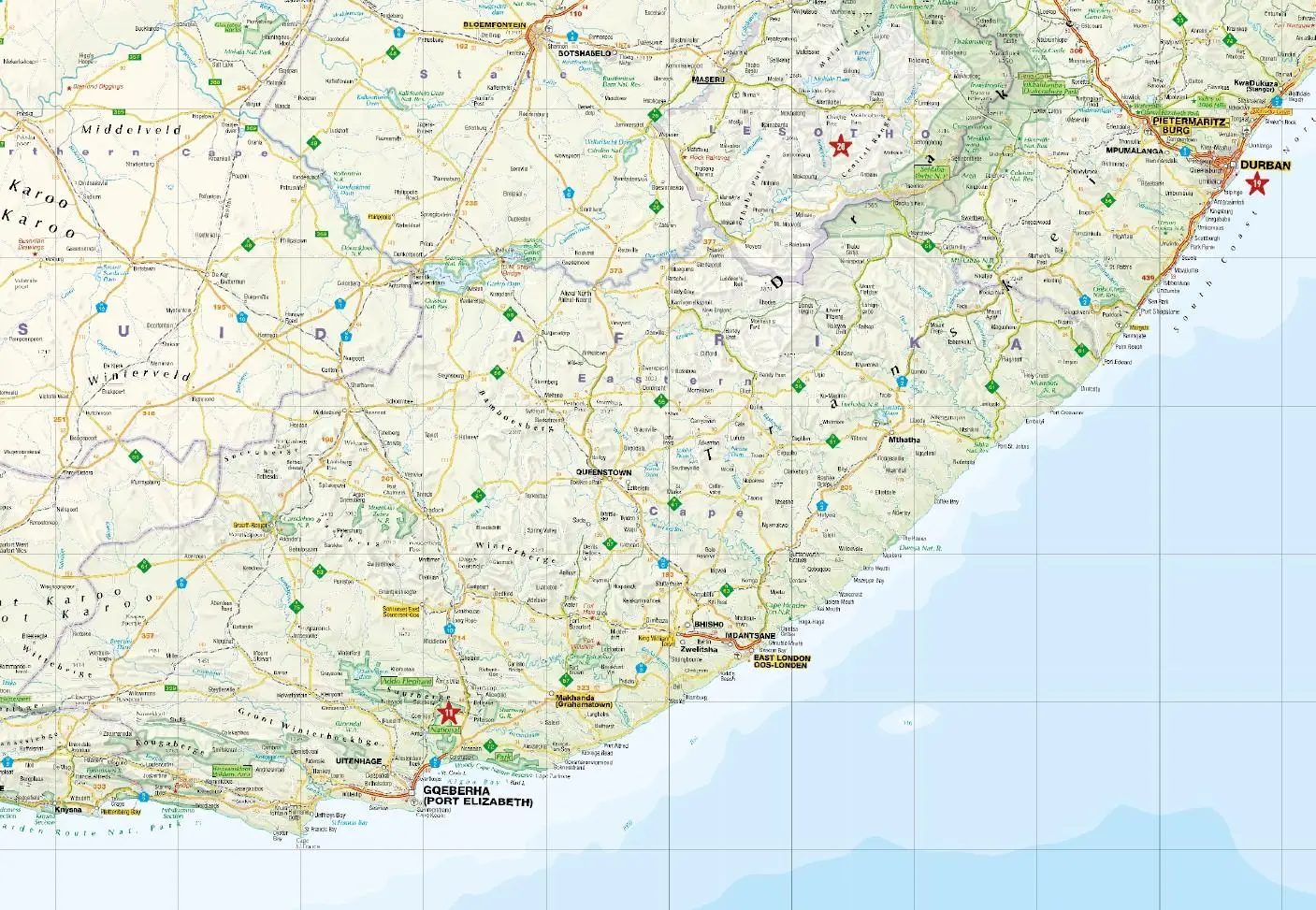 Bild: 9783575021861 | MARCO POLO Reisekarte Südafrika, Namibia, Botswana 1:2,4 Mio. | 2025