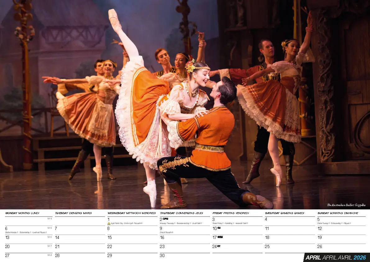 Bild: 9798893611861 | Ballett Kalender 2026 | Kalender | 14 S. | Deutsch | 2026