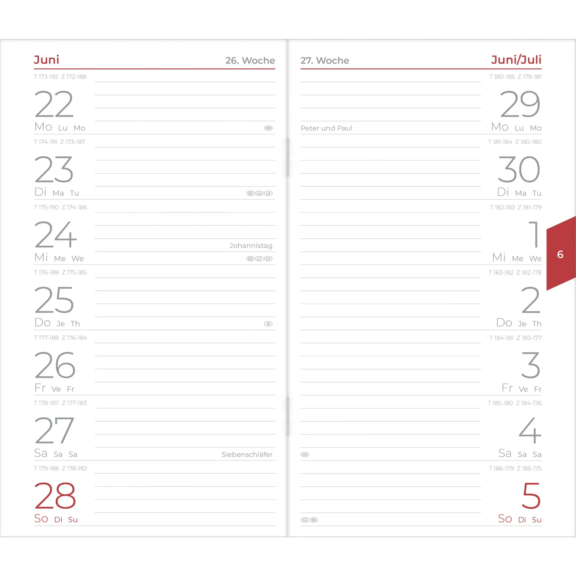 Bild: 4069095001961 | Miniplaner Style Rosenblüten 2026 - Taschen-Kalender 9x15 cm -...