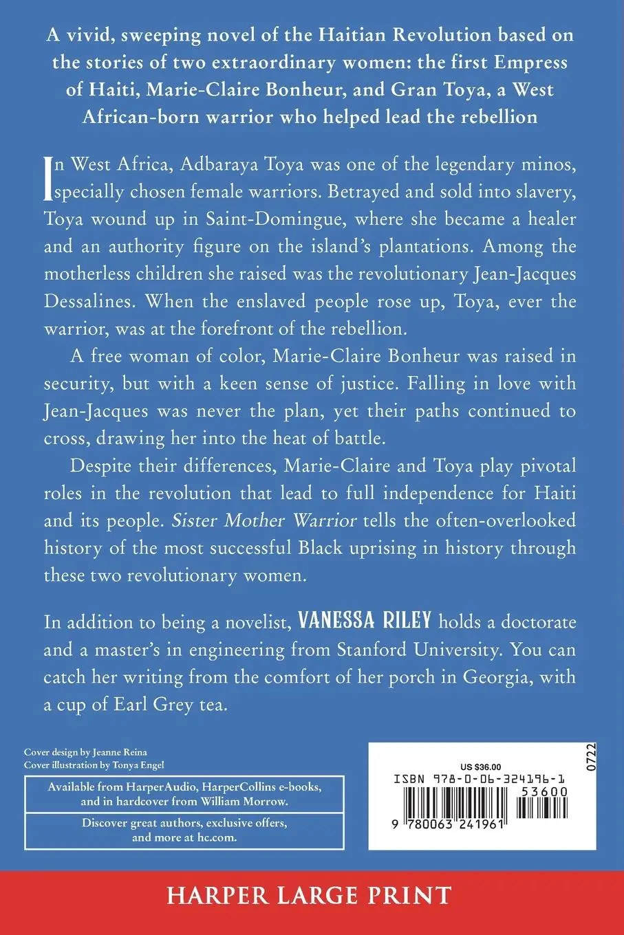 Rückseite: 9780063241961 | Sister Mother Warrior LP | Vanessa Riley | Taschenbuch | Englisch