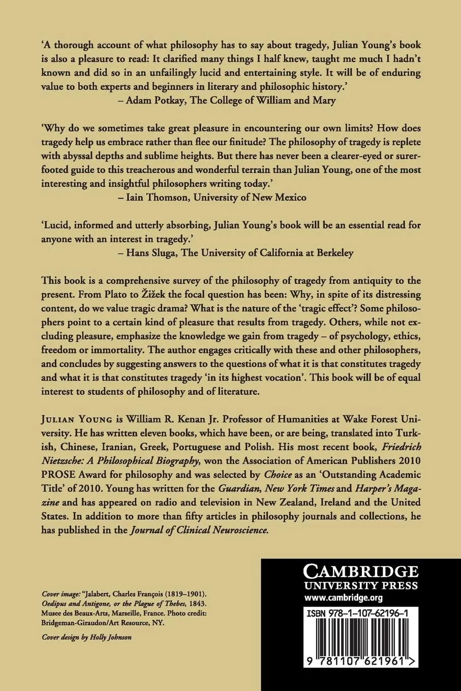 Rückseite: 9781107621961 | The Philosophy of Tragedy | Julian Young | Taschenbuch | Englisch