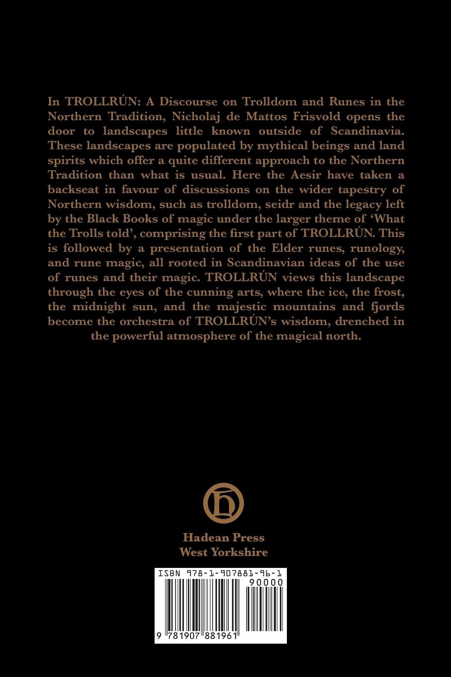 Rückseite: 9781907881961 | TROLLRU¿N | Nicholaj De Mattos Frisvold | Taschenbuch | Englisch