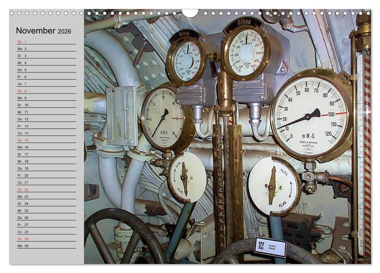 Bild: 9783457991961 | U-Boote. Militärische Ungetüme (Wandkalender 2026 DIN A3 quer),...