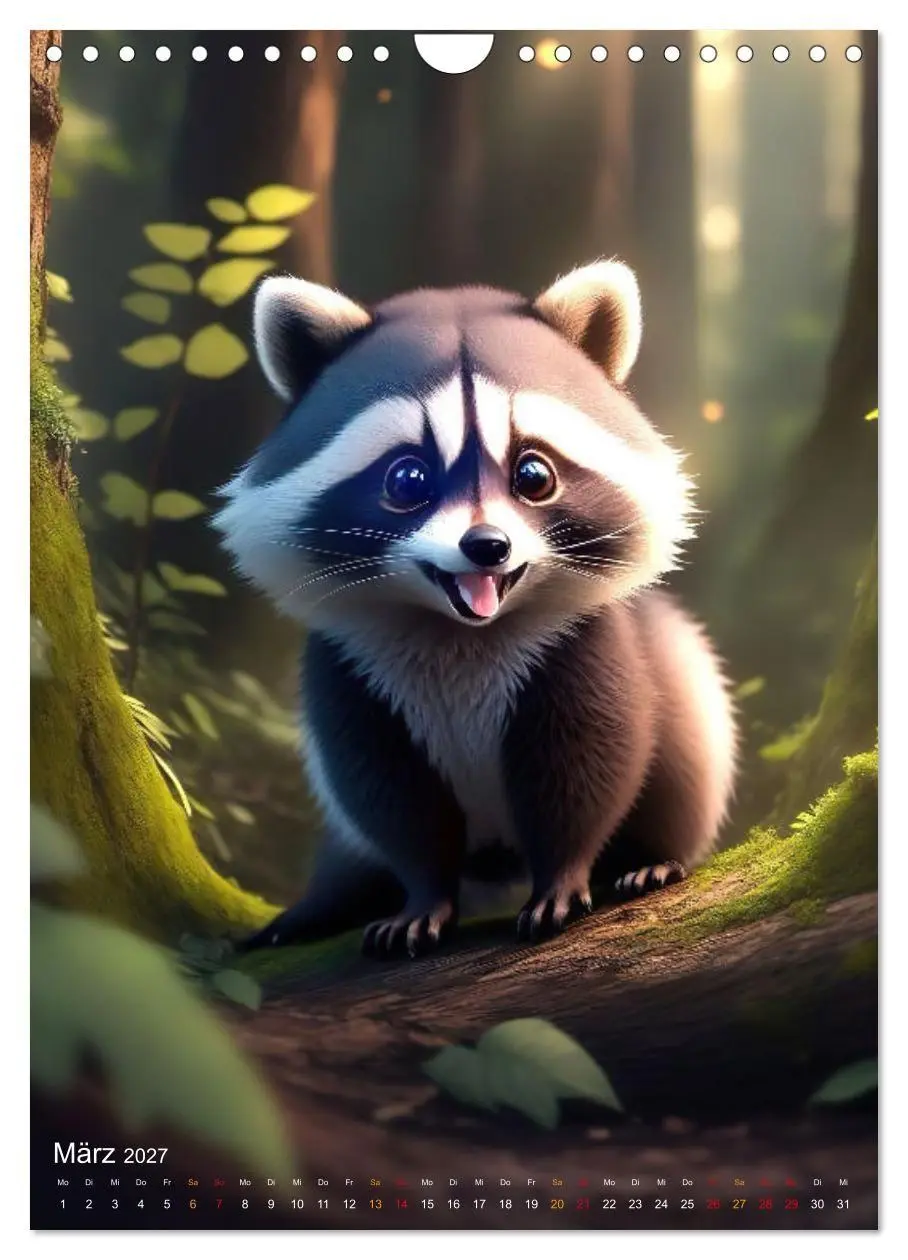 Bild: 9783569241961 | Tiere im Zauberwald (Wandkalender 2027 DIN A4 hoch), CALVENDO...