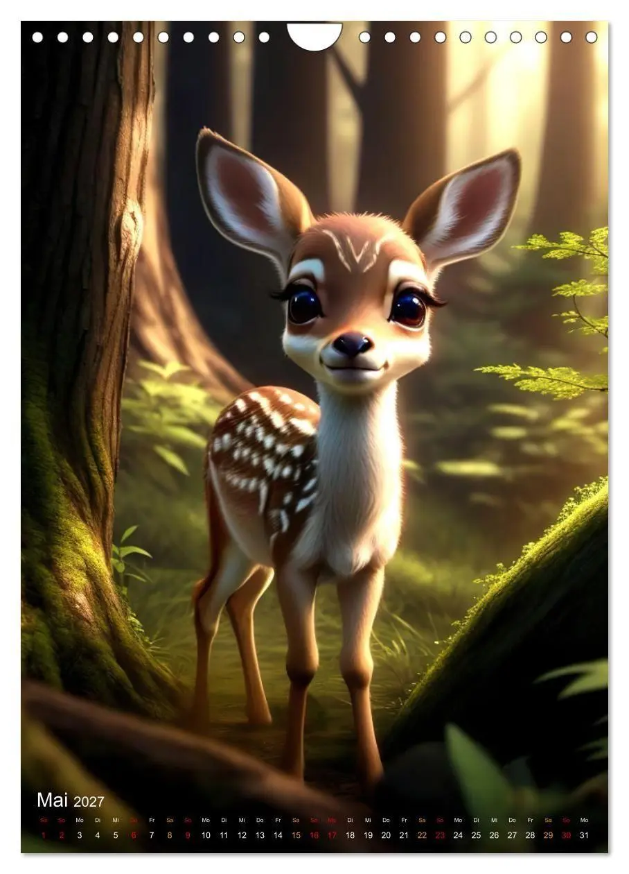 Bild: 9783569241961 | Tiere im Zauberwald (Wandkalender 2027 DIN A4 hoch), CALVENDO...