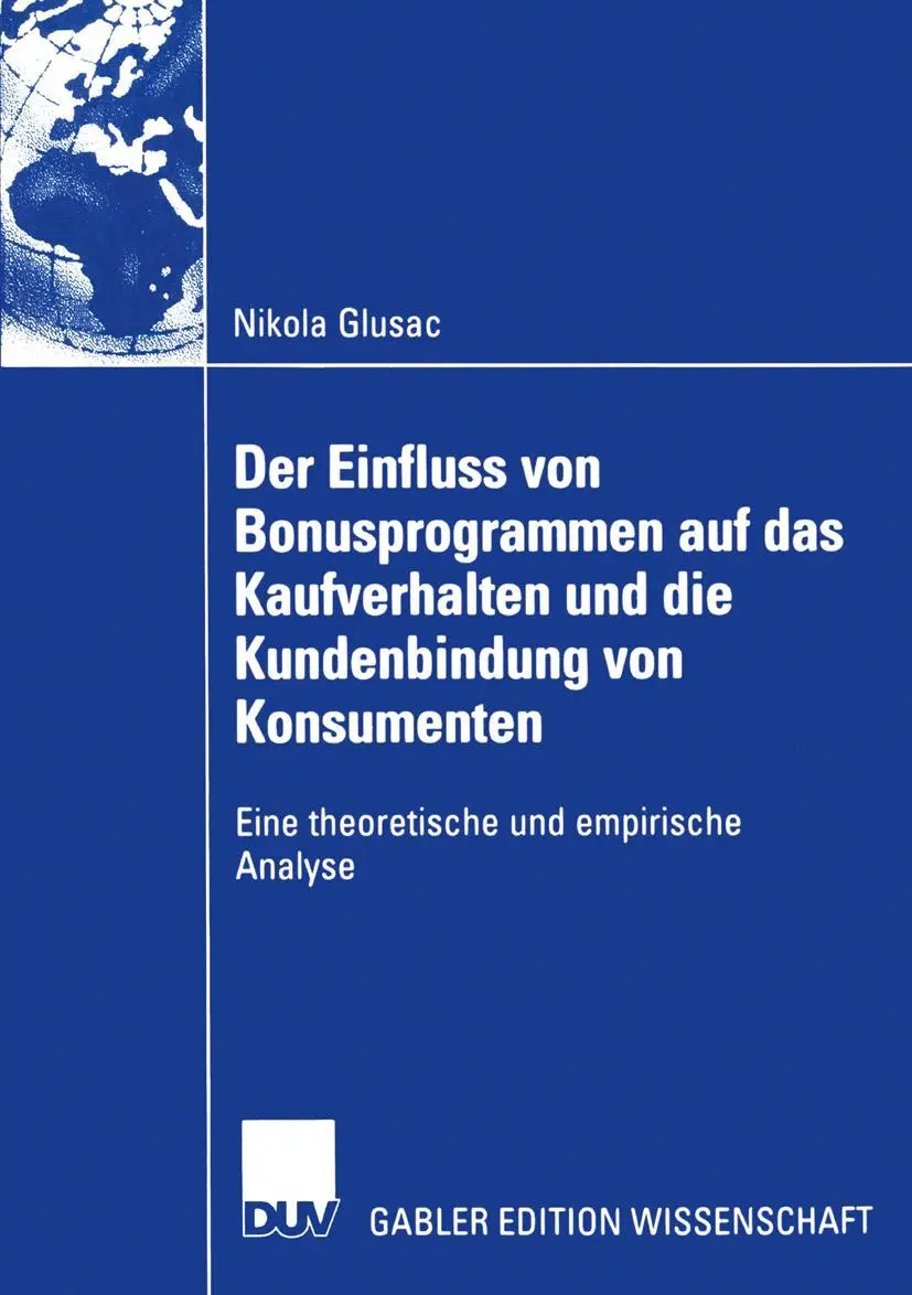 Cover: 9783835001961 | Der Einfluss von Bonusprogrammen auf das Kaufverhalten und die...