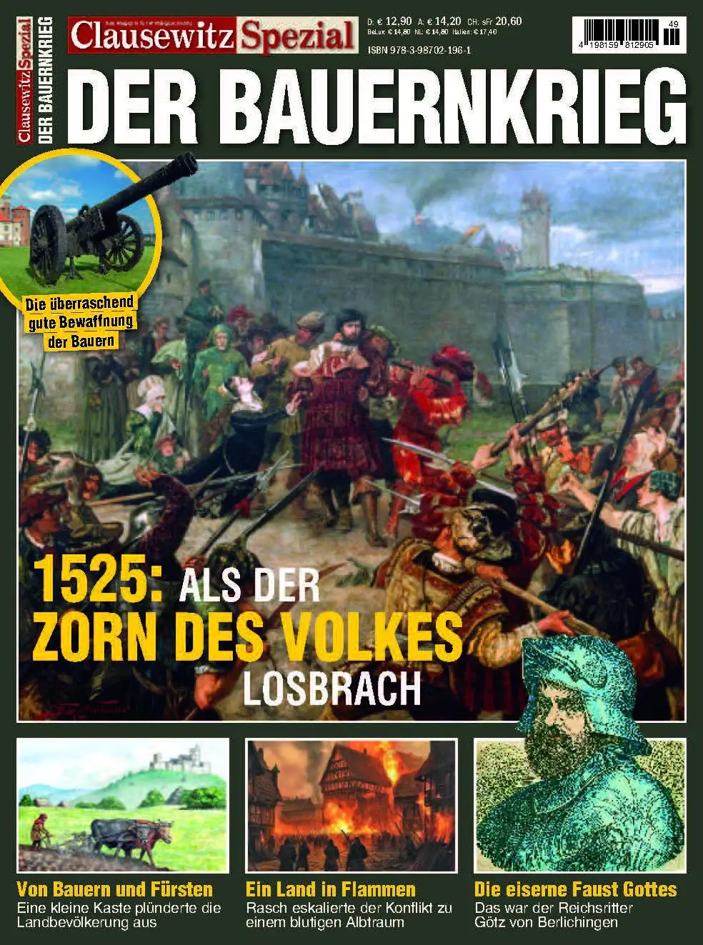 Cover: 9783987021961 | Bauernkrieg 1525 | Clausewitz Spezial 49 | Stefan Krüger | Broschüre